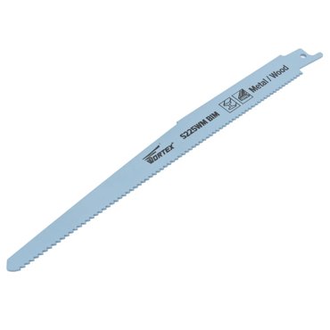 Пилка сабельная по дереву с гвоздями Wortex S225WM SSB2210B0018 1 шт высокоуглеродистая сталь HCS 300 мм длина 320₽