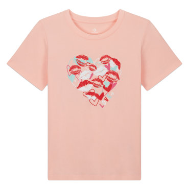 Converse Valentines Day Heart Tee Storm Pink 1400₽