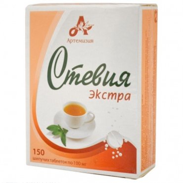 Стевия Экстра таблетки шипучие 150 шт 300₽