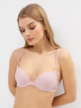 Бюстгальтер с эффектом push-up розовый 1199₽