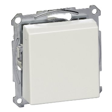 Розетка с крышкой механизм без шторок QFM Merten Systeme M Schneider Electric MTN2311-0319 полярно-белый 2405₽