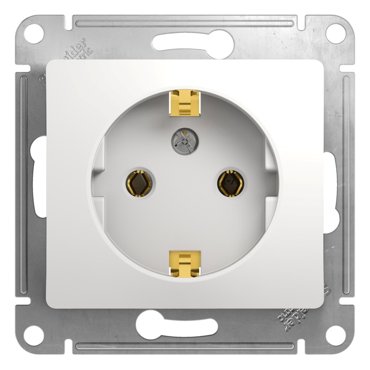 Розетка с заземлением 16А механизм Systeme Electric Schneider Electric Glossa белый GSL0001435 5 шт 989₽