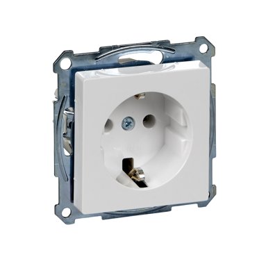 Розетка Schuko Schneider Electric Merten Systeme M активный белый MTN2301-0325 1251₽