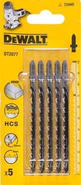 Пилка для лобзика DEWALT DT2077 по дереву 100 x 70 x 40 x 60 мм HCS 5 шт 1020₽