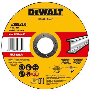 Круг обдирочный по металлу DEWALT DT42220Z INDUSTRIAL 115 x 222 x 63 мм 790₽