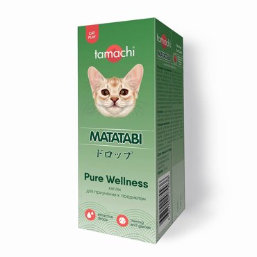 Капли для кошек TAMACHI с мататаби для снятия стресса и привлеч к игрушкам переноскам лежанкам и пр 10мл 482₽