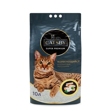 Наполнитель для кошачьего туалета CATSBY Sandalwoodjasmine комкующийся минеральный 10л 1463₽