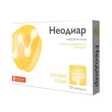 Препарат для собак и кошек Neoterica Неодиар противодиарейный 10 табл 1008₽