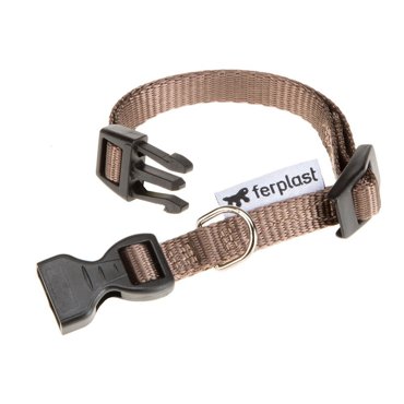 Ошейник для собак FERPLAST Club C1032 с пластиковым креплением коричневый 298₽