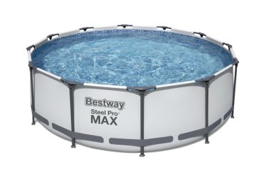 Каркасный бассейн круглый 366х100смфильтр-насос Bestway Steel Pro Мах 56418 31357₽