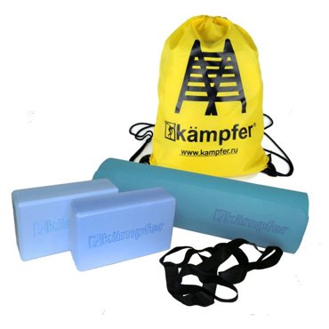 Комбо-набор для йоги Kampfer Combo Blue голубойжелтый 19193 3170₽