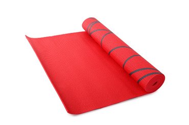 Коврик для фитнеса и йоги 173х61х05см Larsen PVC с принтом красный 1166₽