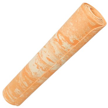 Коврик для йоги 173х61х03см Sportex ЭВА E40024 оранжевый Мрамор 147-004 527₽