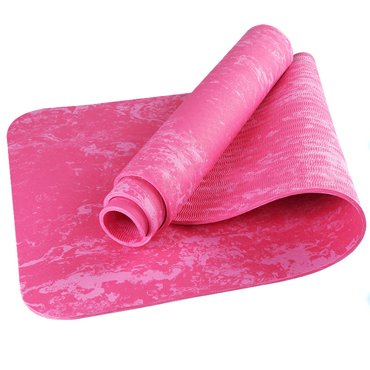 Коврик для йоги Sportex ТПЕ 183х61х06 см B34524 TPEM6-105 розовый гранит 1600₽