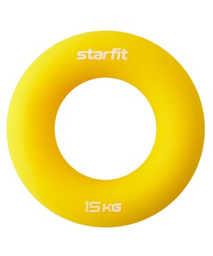 Эспандер кистевой Star Fit Кольцо d88 см 15 кг силикогель ES-404 желтый 409₽