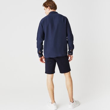 Мужская льняная рубашка Lacoste Regular Fit фото 2 13217₽