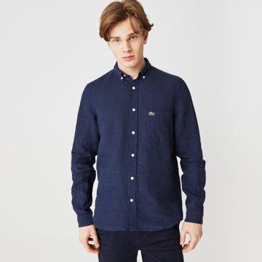 Мужская льняная рубашка Lacoste Regular Fit 13217₽