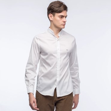 Мужская хлопковая рубашка Lacoste Slim Fit 12587₽