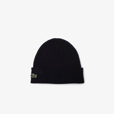 Шерстяная шапка Lacoste Unisex в рубчик 6286₽