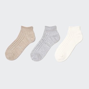 UNIQLO Короткие носки 3P Смешайте пряжу для губ 3089₽