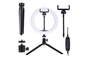 Кольцевая лампа Mobicent MCPR798963 20 см черный 1790₽