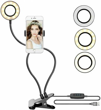 Кольцевая светодиодная лампа Fancier LED-3DV c гибким держателем 1146₽