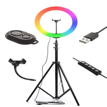 Кольцевая светодиодная лампа KUPLACE LED-лампа RGB LED 33 см 1377₽