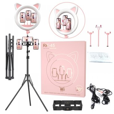 Кольцевой свет GoodStore24 с кошачьими ушками Ring Light RK-45 8164₽