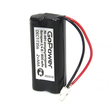 Аккумулятор для радиотелефонов GoPower T356 PC1 NI-MH 800mAh 1240₽