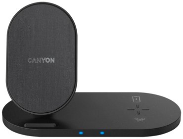 Беспроводное зарядное устройство CANYON 2-в-1 WS-202 CNS-WCS202B 10 W черный 451490 2715₽