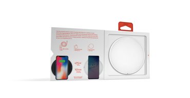 Беспроводное зарядное устройство uBear Flow 2-IN-1 10W Wireless Charger белый цвет 2890₽