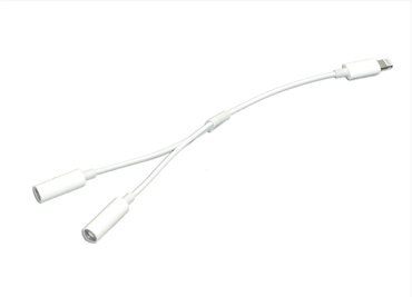Аудио адаптер MH027 Lightning - Dual 35mm 17 см белый 550₽