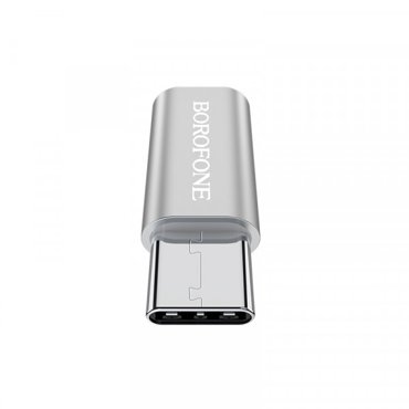Переходник Borofone BV4 MicroUSB to Type-C Silver 799₽