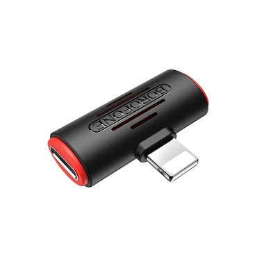 Переходник Borofone BV6 Lightning to 2 Lightning Black 251₽