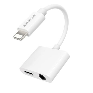 Переходник BOROFONE iPhone 5- - jack 35 белый 1060₽