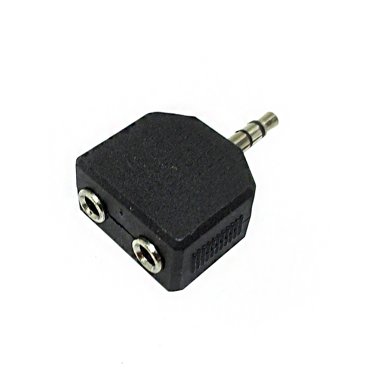 Переходник Espada jack 35mm male to 2 jack 35mm female 128₽