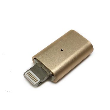 Переходник Espada lightning 8 pin male to lightning female для iPhoneiPodiPad Gold 399₽