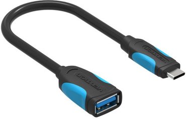 Переходник Vention Type C M OTG USB 30 AF гибкий 01 м VAS-A51-B010 608₽