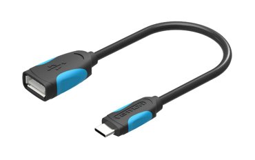 Переходник Vention USB Type C M OTG USB 20 AF гибкий 01 м VAS-A50-B010 529₽