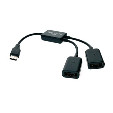 Разветвитель OTG USB 31 Type C Male на 2 USB 20 Female Espada EhC220 20см хаб 445₽