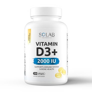 Витамин Д3 SOLAB 2000 ME капсулы 120 шт 414₽