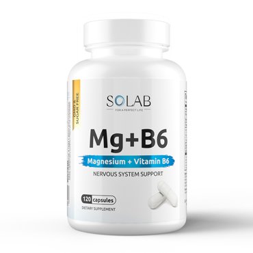 Магний В6 SOLAB цитрат магния капсулы 120 шт 393₽