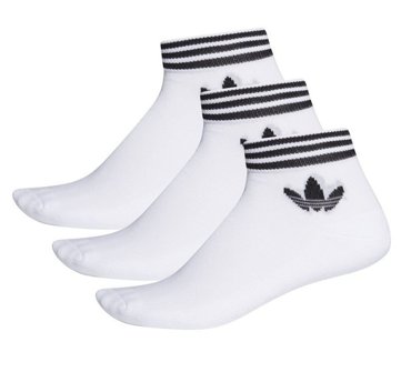 Комплект носков унисекс Adidas Tref Ank Sck Hc EE1152 белых 39-42 3 пары 1199₽