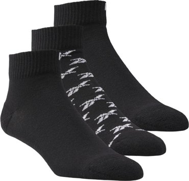Комплект носков Reebok Classic Fo Ankle Sock 3P 40-42 черный 1079₽