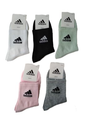 Комплект носков женских Adidas ADS1 разноцветных 37-41 5 пар 459₽