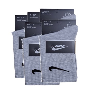 Комплект носков женских Nike N-A-6__5-LG серых one size 1290₽