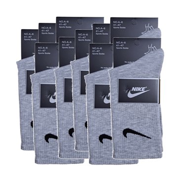 Комплект носков женских Nike NOA-6 серых one size 1990₽