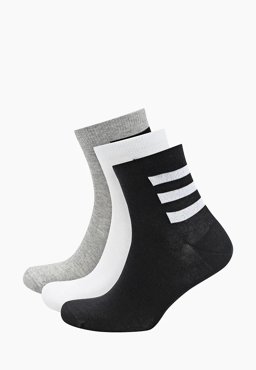 Набор носков унисекс Adidas 3S ANKLE 3PP MH белый S 738₽