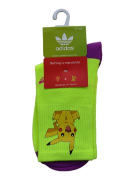 Носки женские Adidas AD-luminescent-Pokemon желтые 37-42 290₽