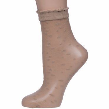 Носки женские Gabriella 710 LOVIE бежевые one size 366₽
